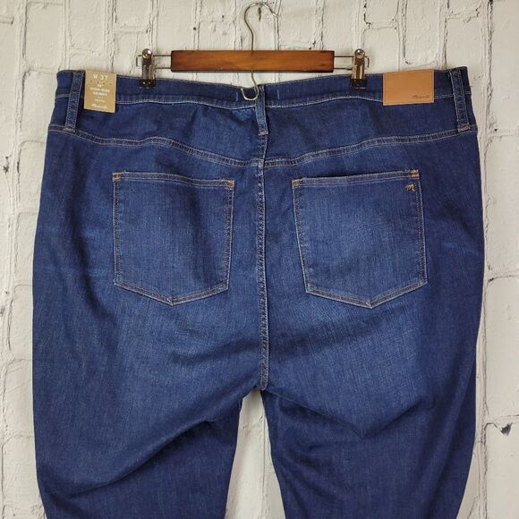 Madewell dark wash curvy 10" high rise tarren thermolite edition skinny jeans - Picture 5 of 12